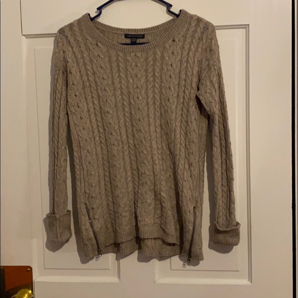 Oatmeal cable knit sweater